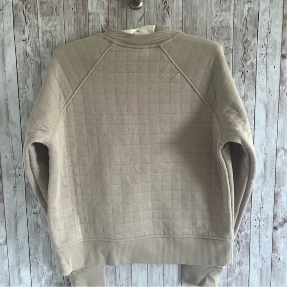 Marmot Tan Quilted Crewneck New Medium - Picture 2 of 4